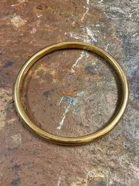 Milor Polished 14k Gold Resin Bangle Bracelet